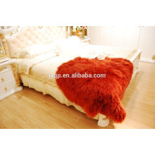 Wholesale Soft Mongolian Sheepskin Rug Many Colors